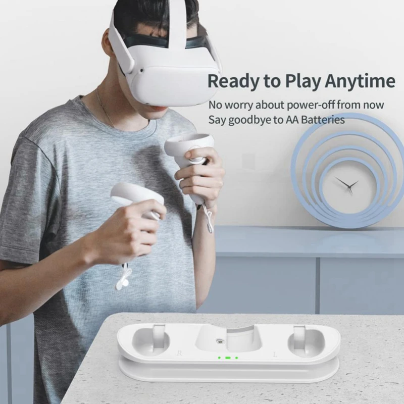 Магнитна зарядно устройство ще захранване на Зарядно устройство За Oculus Quest 2 Точки Слушалки Дръжка Контролер Бързо Зарядно Устройство, Поставка VR База