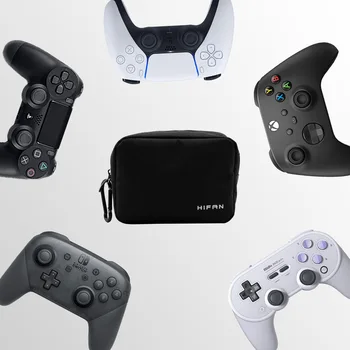 Мек Калъф във формата на Миди, Черен Неутрално Преносим Калъф за Носене за PS5 PS4 Xbox One series X Switch Pro Gaming Геймпад Контролер чанта