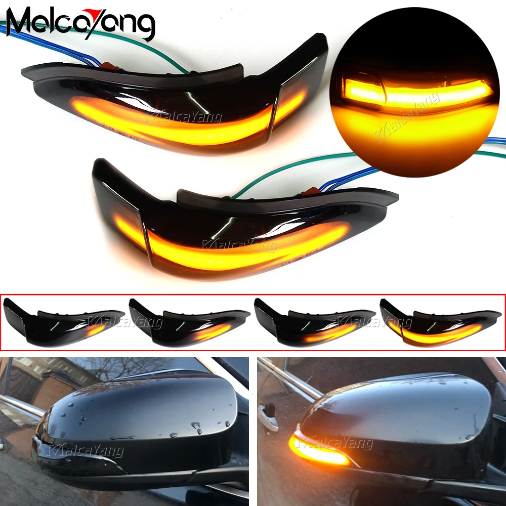 Мигащ Светлинен Индикатор на Страничното Огледало Мигалка LED Поворотник Мигалка Лампа За Toyota Corolla, Camry Prius C Avalon RAV4 2012-2016