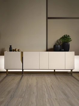 Минималистичен rock TV шкаф с Модерен минималистичен луксозен стил на хола модерни шкафове високи подови шкафове