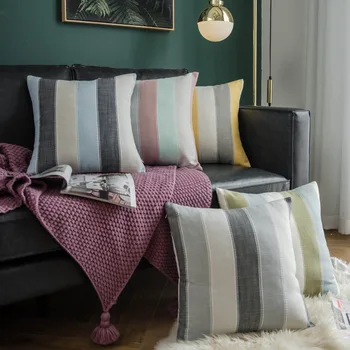 Модерен минималистичен цветни тъкани шарени многоцветен разтегателен възглавница на таблата мека възглавница за хола стол за кола без ядро