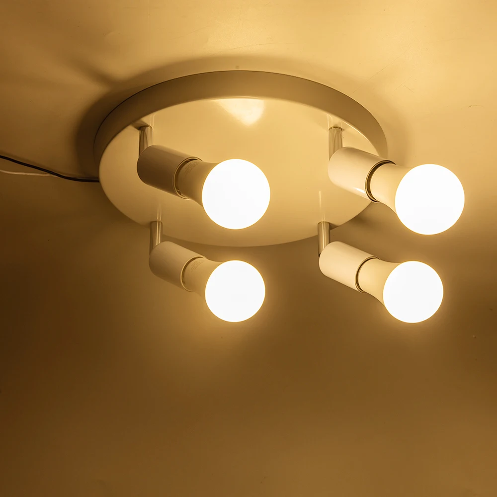 Модерна Led Полилей Осветление за Спални Хол Трапезария Закрит Домашен Блясък Стълбищна Полилей Лампа 4 Въртящи се Глави