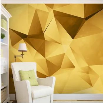 Модерни минималистичные златни тапети плътни геометрични тапети с монтиран на стената ТЕЛЕВИЗОР фон на стената модерни тапети за хола