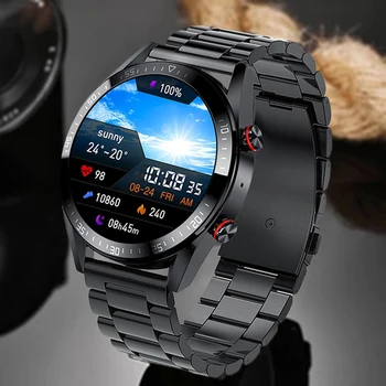 Мъжки смарт часовници с постоянен дисплей 454x454, Умни часовници с Bluetooth, Местни телефонни разговори, Музика, часовник shark relógios inteligentes