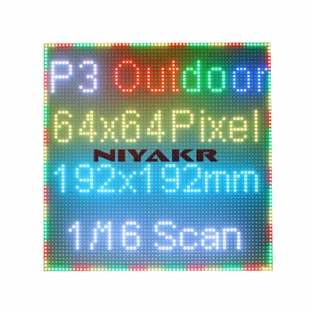 На открито Синьяге цифров св водоустойчивого на екрана на модула за реклама led 64кс64 пиксела П3 цифрова