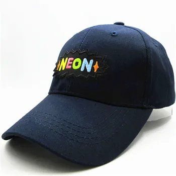 Неон Бейзболна Шапка с Бродерия на букви, Памучен бейзболна шапка в стил хип-хоп, Регулируеми Шапки за Мъже и Жени 37