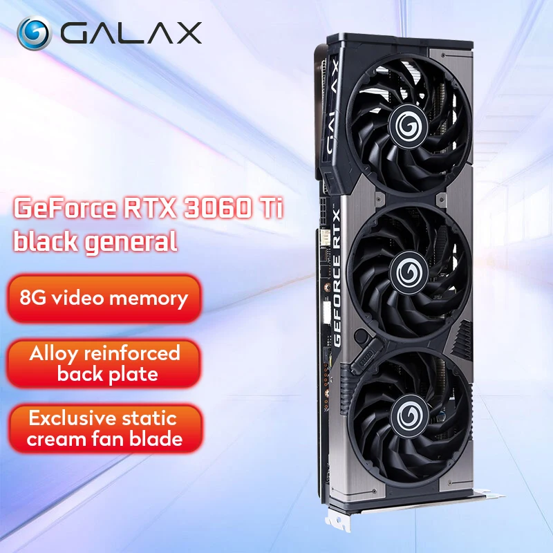 Новият GALAXY GeForce RTX ™ 3060 Ti 8GB GDDR6 RTX3060TI 8G LHR GPU GDDR6X Поддържа настолен процесор Intel LHR