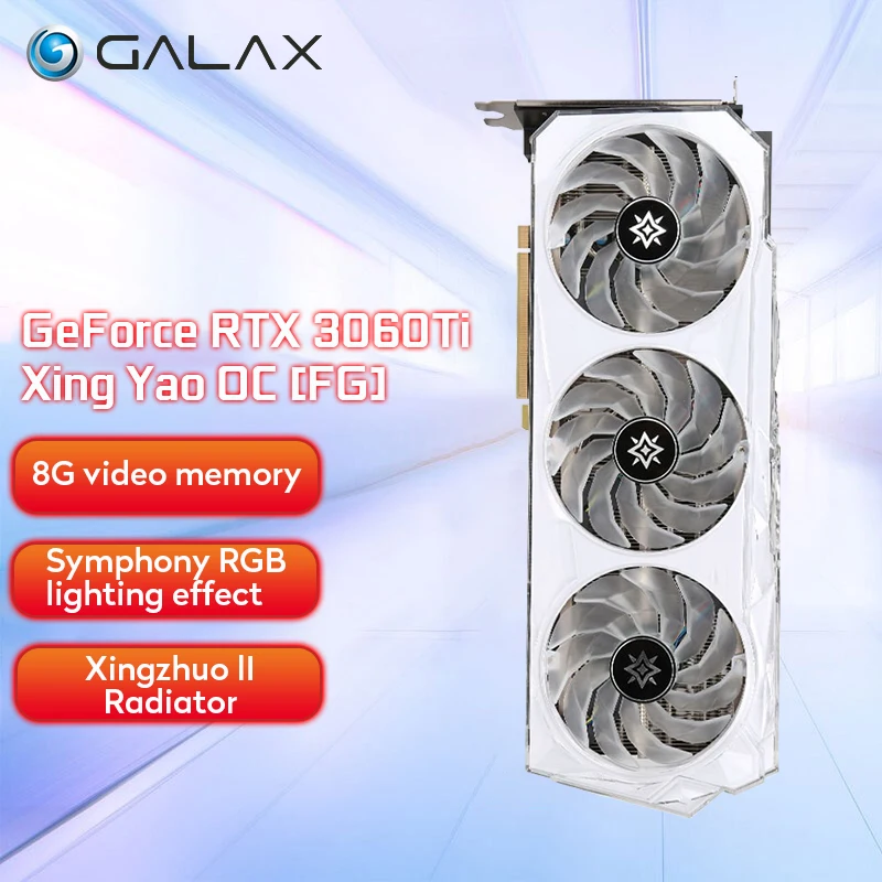 Новият GALAXY GeForce RTX ™ 3060 Ti 8GB GDDR6 RTX3060TI 8G LHR GPU GDDR6X Поддържа настолен процесор Intel LHR