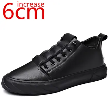 Обувки, мъжки обувки, Увеличена до 6 см, пролетно-есенна обувки за почивка в корейски стил, мъжки спортни тенденция Модни Малка бяла обувки