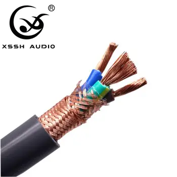 Оптичен проводник YIVO XSSH Audio DCDS 3,0 14 mm 3 на Ядрото от чиста Мед 6 mm2 Вграден Мрежов Кабел DS-3.0 30A Екраниран удължителен кабел захранващ Кабел