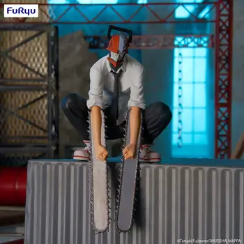 Оригиналната Резачка Човек Дэндзи 14 см PVC Аниме Фигурка Фигурки Модел Играчки Електрически Трион И Преса за Юфка за бързо приготвяне