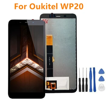 Оригиналът е За Oukitel WP20 5,93 инча Мобилен Телефон LCD Екрана на Таблета Събрание Touch Панел Стъкло Ремонт на резервни Части За Автомобил