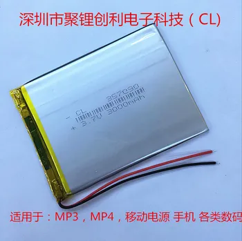 Поли литиево-полимерна литиево-йонна батерия 3000 ма възвръщаемостта на 357090 игра на таблетен компютър на дигитални продукти, Акумулаторна Литиево-йонна елемент