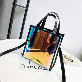 Популярен дизайн, нова дамска чанта, лазерна чанта, прозрачна чанта, чанта за майката, чанта на едно рамо, с модерна дамска чанта