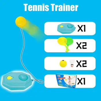 Практичен Тенис Треньор Удароустойчив Удобен Симулатор За Тренировка Улавяне на Топка за Тенис с Отскок на Двора