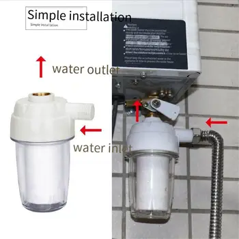 Предварителен Нагревател филтър за пречистване на вода за кухнята от чешмата, отстраняване на котления камък, Филтър за Душ