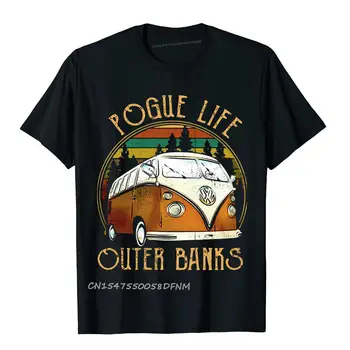 Премиум Памук За Мужчин's Поуг Life Outer Banks Тениски Семейни Тениски Японски Аниме Slim Fit Camisa