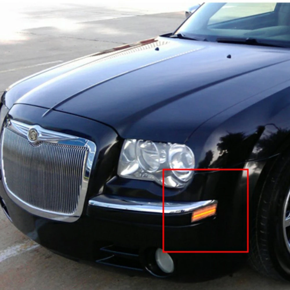 Прозрачна леща Led Предни Странични Габаритный фенер За Chrysler 300 2005-2010 OEM： 4805860AA 4805861AA