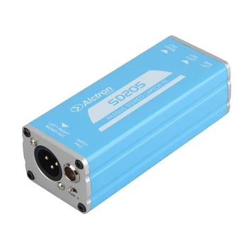 Професионален Аудиотрансформатор Alctron SD205 Стерео DI Box елиминира нискочестотен Шум Конвертор на сценичното на сигнала