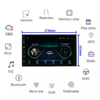 Радио 2 Din Android Авто Стереомультимедийный Аудио Плейър С 9 Инчов Кассетный Магнетофон