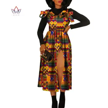 Размер в наличност Ниска Цена Африканска Облекло за Жени, Дашики Рокля с Принтом Макси Рокля Празнична Облекло 5XL WY105