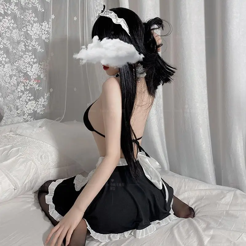 Секси серия секси бельо сладък пижами униформи прислужница бельо горещо чисто желание стил красотата на изкушението