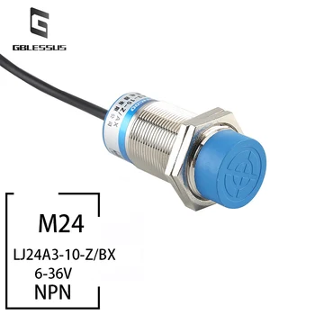 Сензор за близост M24 LJ24A3-10-Z/BX трехпроводной NPN нормално затворен Нормално отворен 24 Метален Магнитен сензор 65x24x24 мм