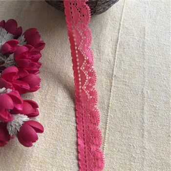 сладко розово 2 см S1255 еластична лейси плат сам занаяти шевни принадлежности декорации и аксесоари за дрехи еластична лейси покритие