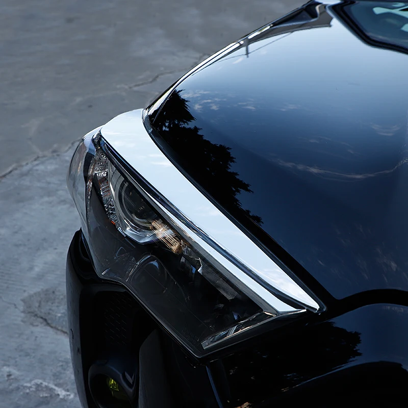 Стайлинг на фаровете от неръждаема стомана за Toyota 4Runner 2012-2022 2021 Обновяване на екстериорни Аксесоари за Декорация, Бодикит