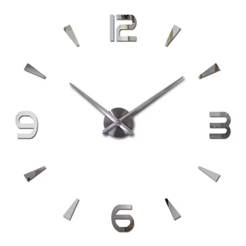 стенен часовник кварцов часовник с модерен дизайн, големи декоративни часовници Европа акрилни етикети всекидневна, когато часовници
