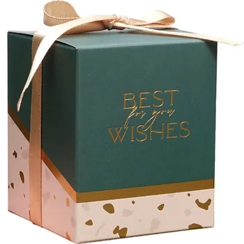 Творчески Най-Желания Подарък Кутия От Крафт-Хартия Сам Подаръчен Пакет Бонбони Кутия Шоколадови Бонбони Kawaii Party Festival Опаковъчни Консумативи