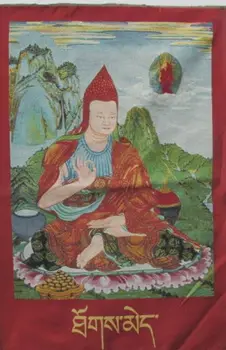 Тибет и Непал коприна бродерия тханка прогонване на злите сили на Буда богинята на милосърдието/35.46'