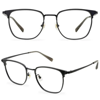 Титанови Рамки За Очила Квадратни Vintage Слънчеви Очила За Жени Оптични Мъжки
