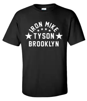 Тренировочная тениска Iron Майк Тайсън Brooklyn Боксова Легенда Gym. Лятна Памучен Мъжка Тениска С Кръгло деколте и Къс Ръкав New S-3XL