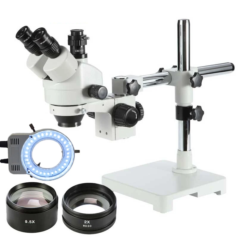 Тринокулярный стереомикроскоп с Единична Часова 3,5 X 90X