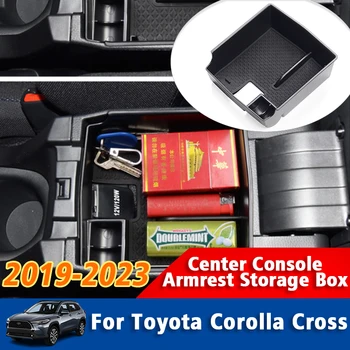 Централен Подлакътник Кутия За Съхранение На Toyuta Corolla Cross 2019 2020 2021 2022 2023 Органайзер За Централната Конзола Тава Аксесоари За Интериора