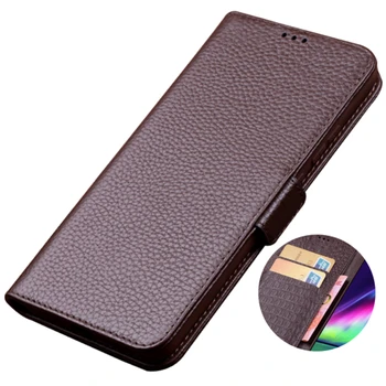 Чанта-портфейл от естествена кожа с магнитен клипс, Чанта за Телефон, Калъф за Google Pixel 5A/Google Pixel 5 XL/Google Pixel 5, флип-надолу капак с поставка