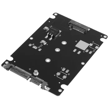 Черен конектор за ключове B + M 2 М. 2 NGFF (SATA) SSD диск SATA 2,5-адаптер с Калъф