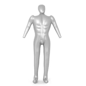 Човек Само Тялото Надуваем Манекен Мъжки Манекен Торс Шивач Дрехи Модел Дисплей PVC 168 см Мъже Модел на Цялото Тяло