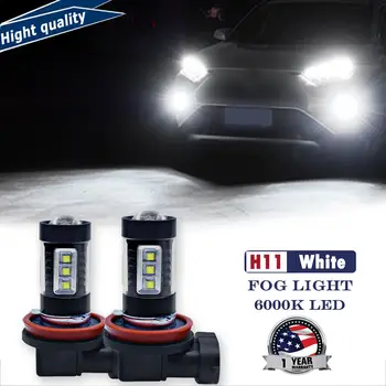 Ясни бели ярки led Светлини фарове за мъгла фарове 80W H11 За Toyota Corolla RAV4 4Runner